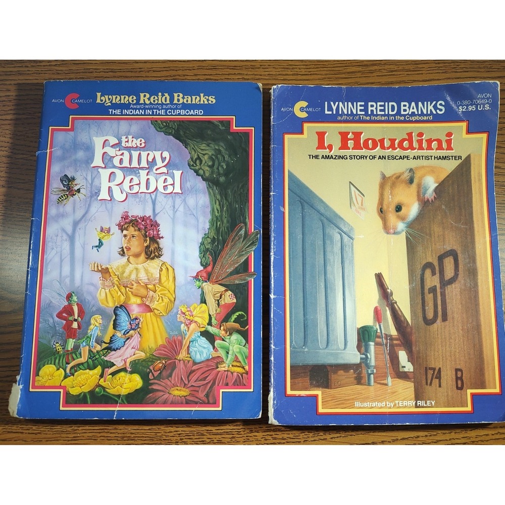 2 Lynne Reid Banks Paperback Books I, Houdini And The Fairy Rebel M168